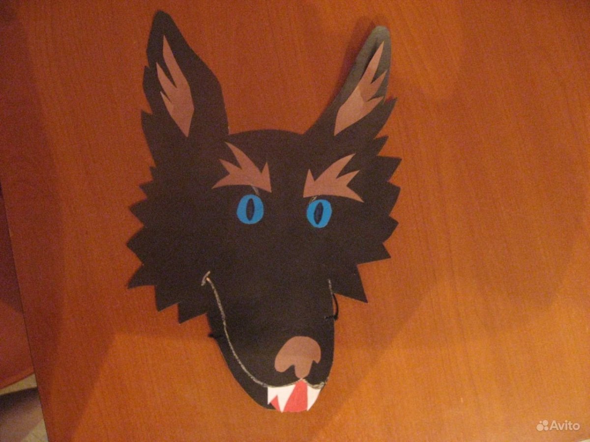 Поделка маска волка