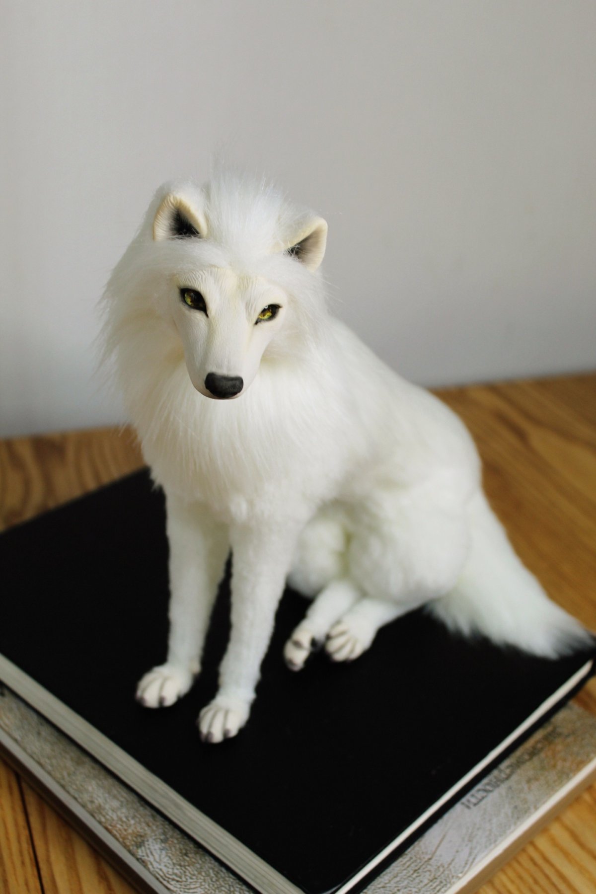 Волк в смешанной технике