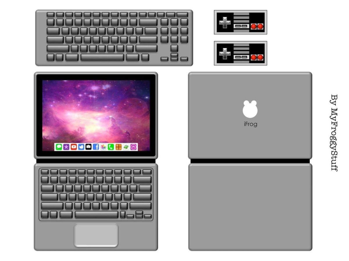 Макет компьютера для кукол