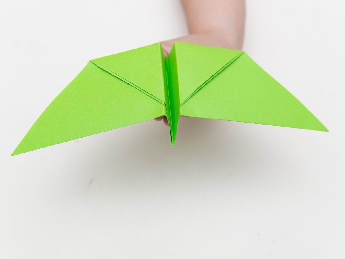 Оригами птичка летающая