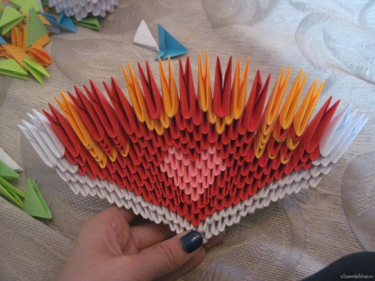 Модульное оригами сердце