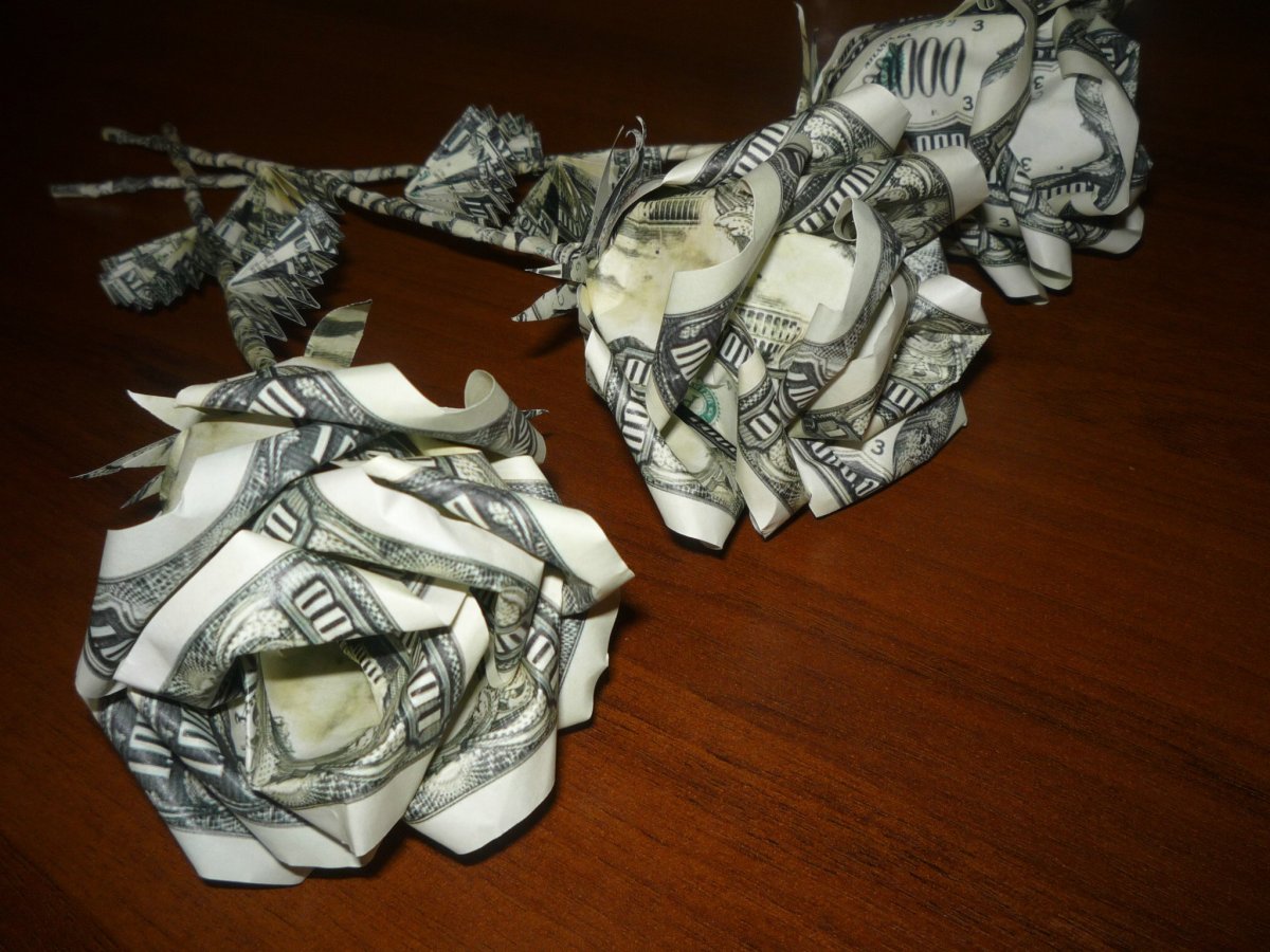 Букет из денег