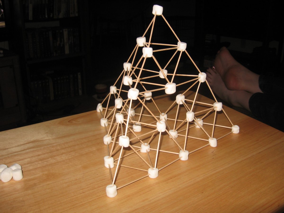 Поделки из зубочисток и пластилина