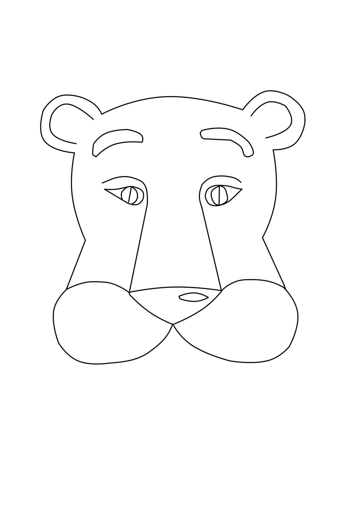 Мордочка Льва для поделки