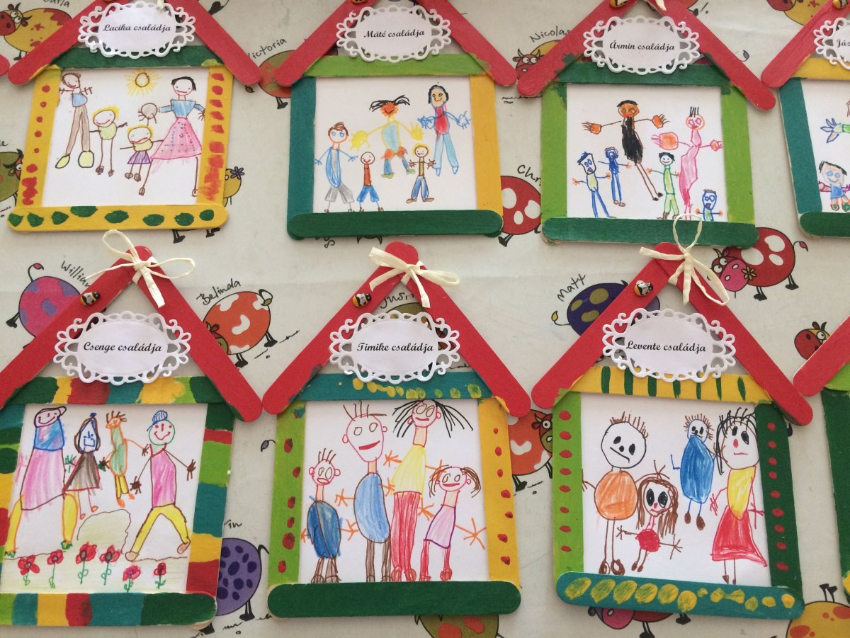 Аппликация семья