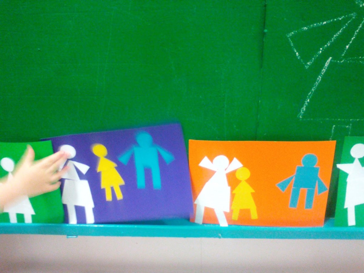 Аппликация семья старшая группа