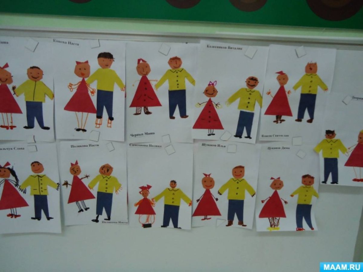 Аппликация в средней группе