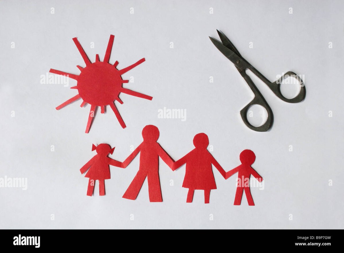 Аппликация моя семья