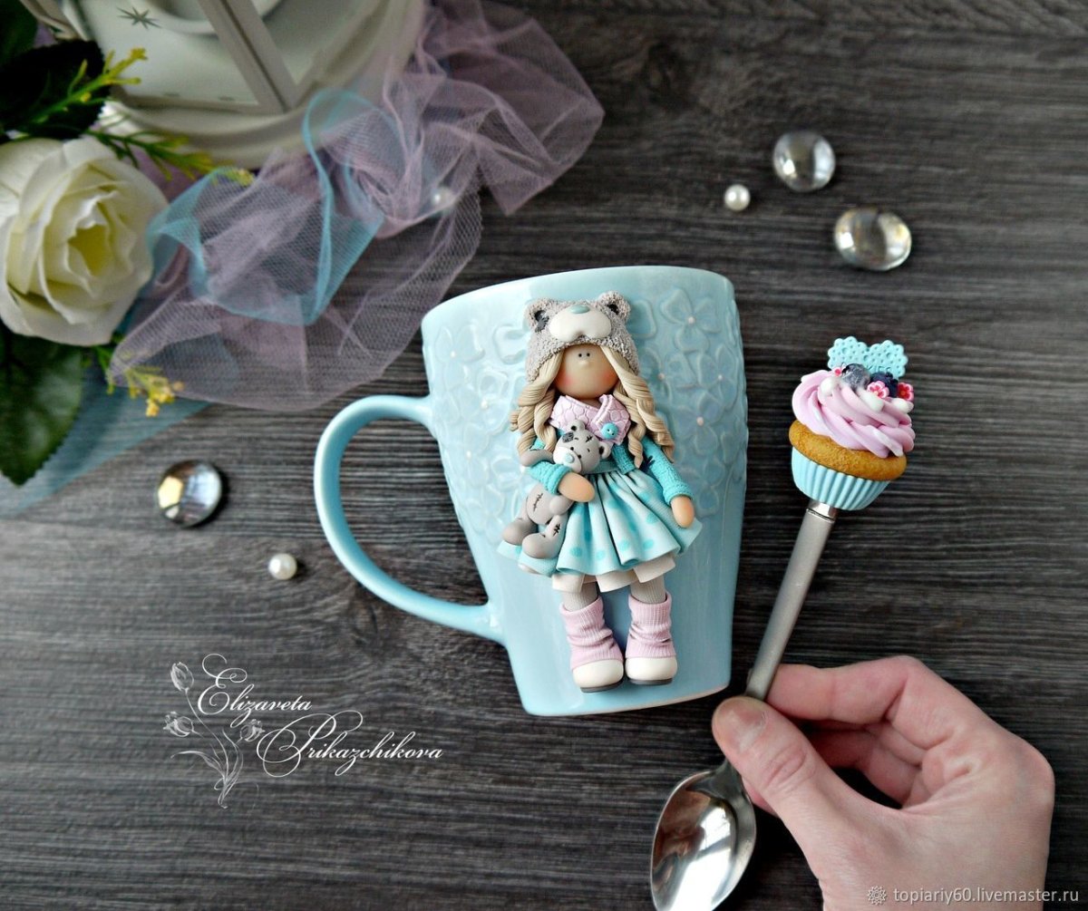 Кружка из полимерной глины