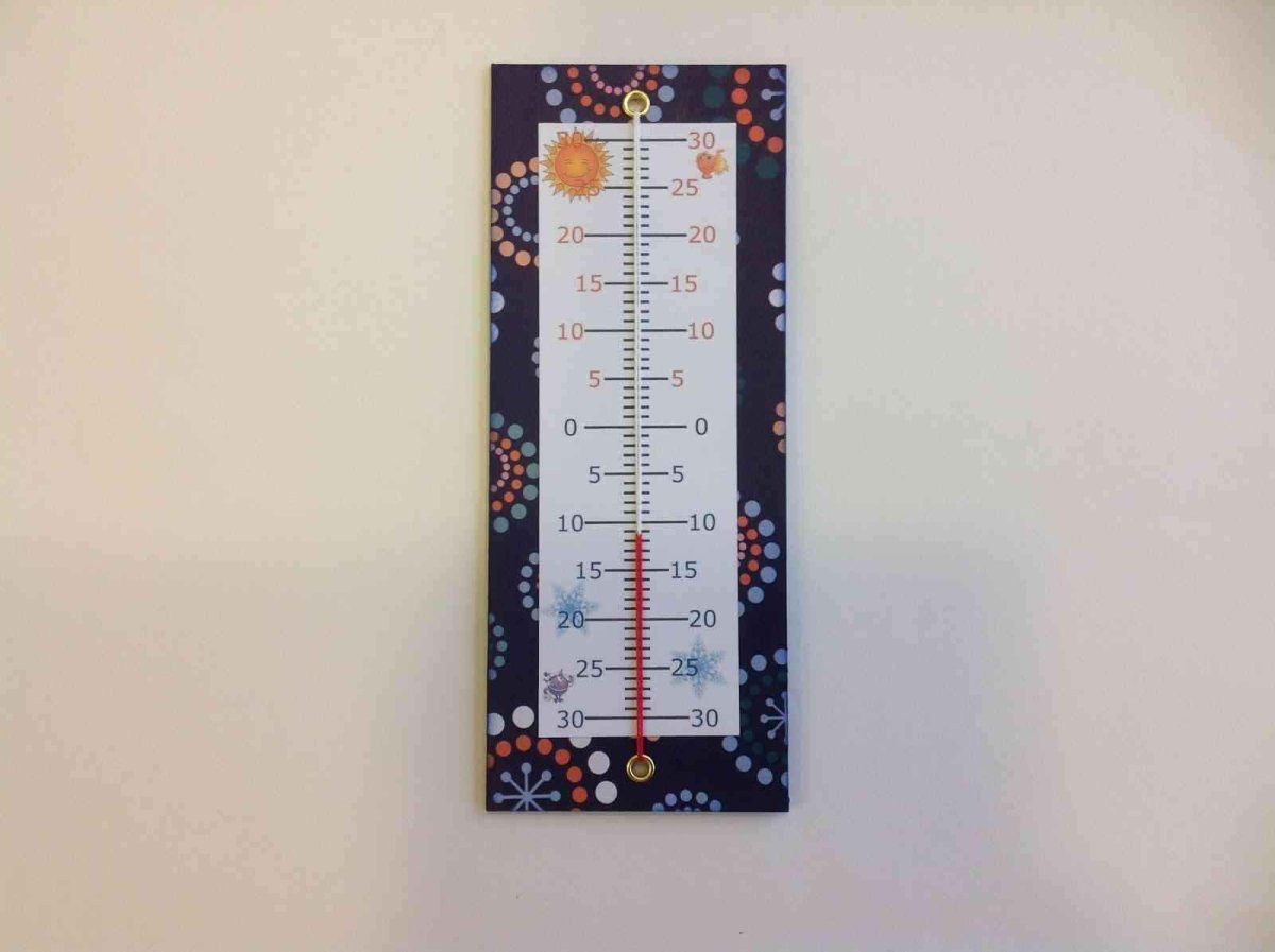 Термометр из бумаги для школы