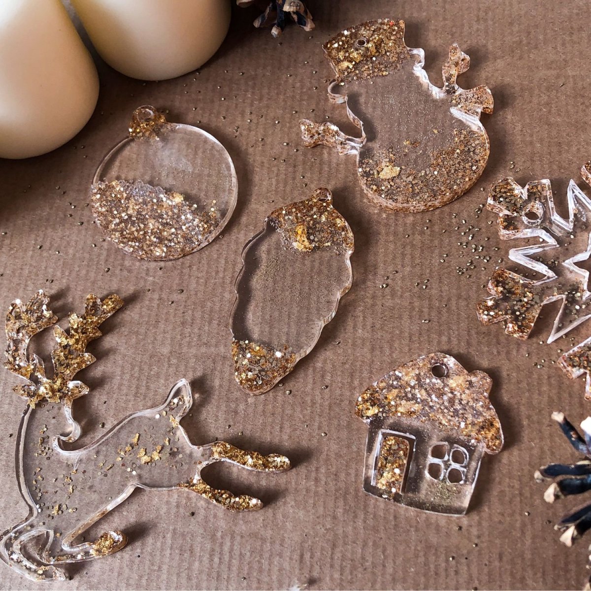 Эпоксидная смола елочные игрушки