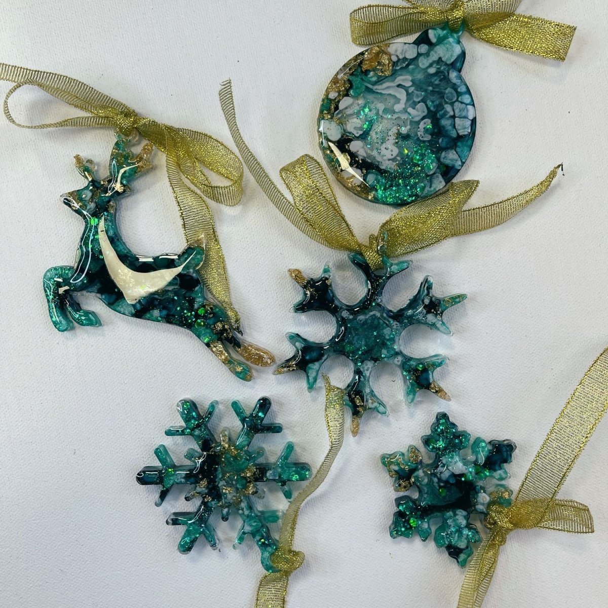 Эпоксидная смола елочные игрушки