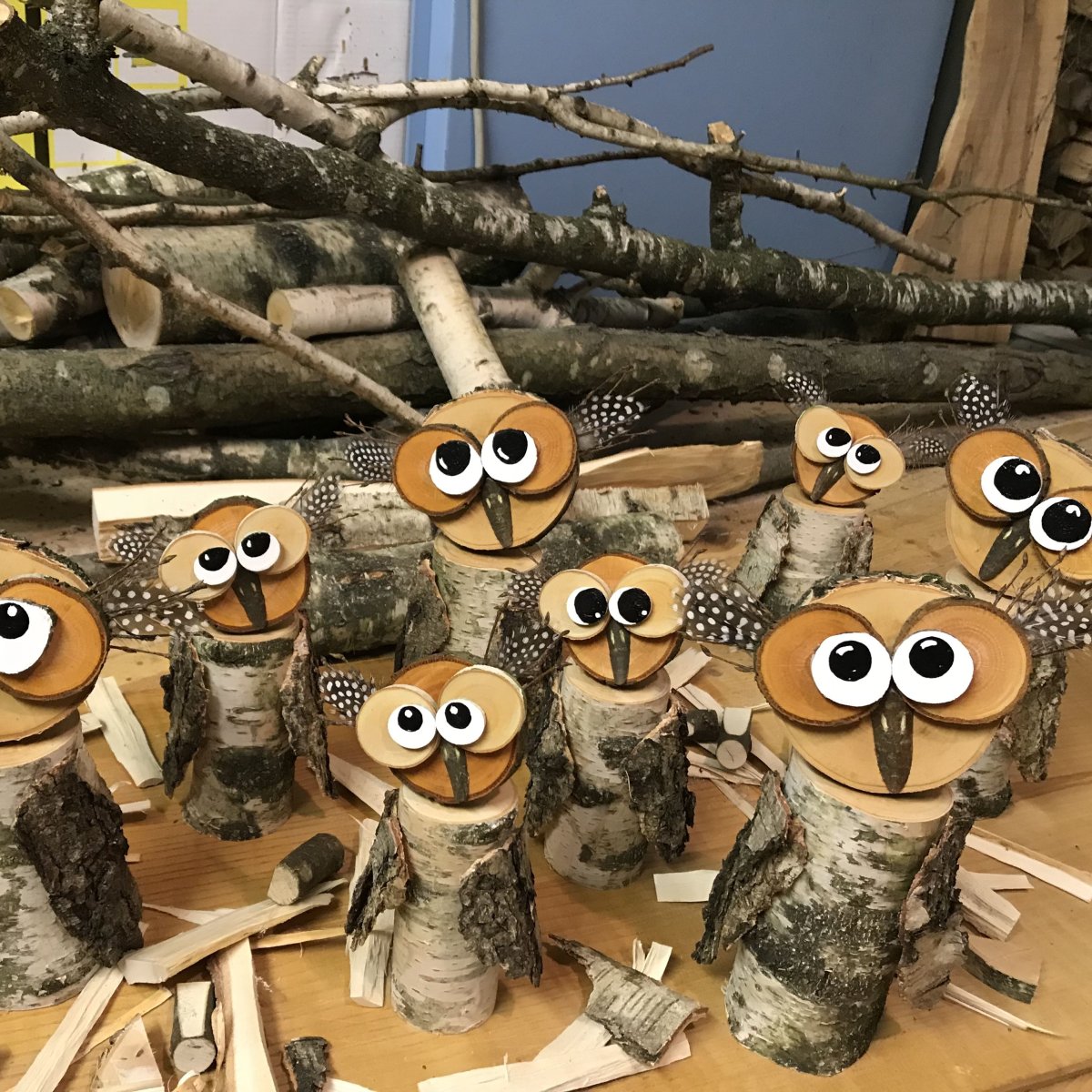 Поделки из деревянных спилов