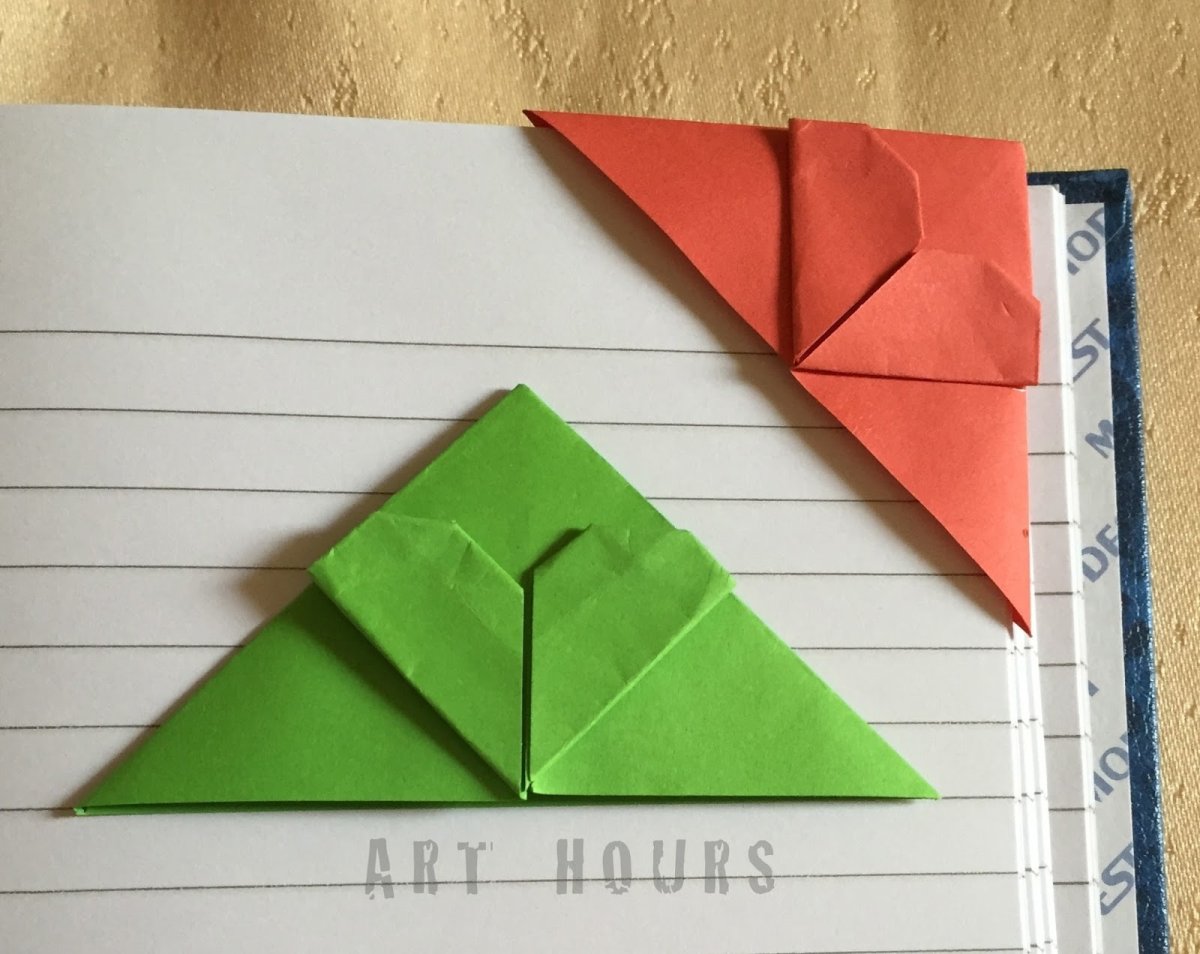 Оригами закладка для книг