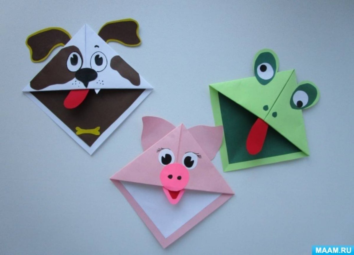 Оригами закладка для книг