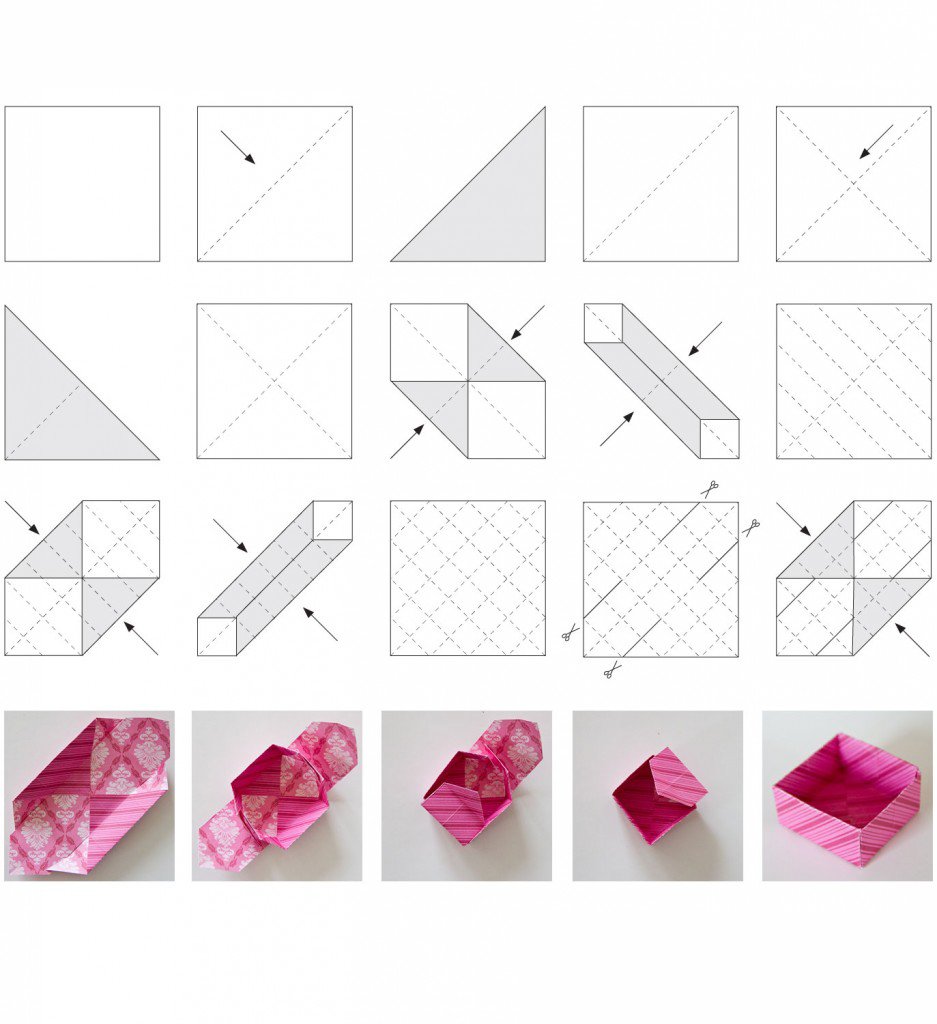 Поделки из бумаги оригами коробочка - 78 фото