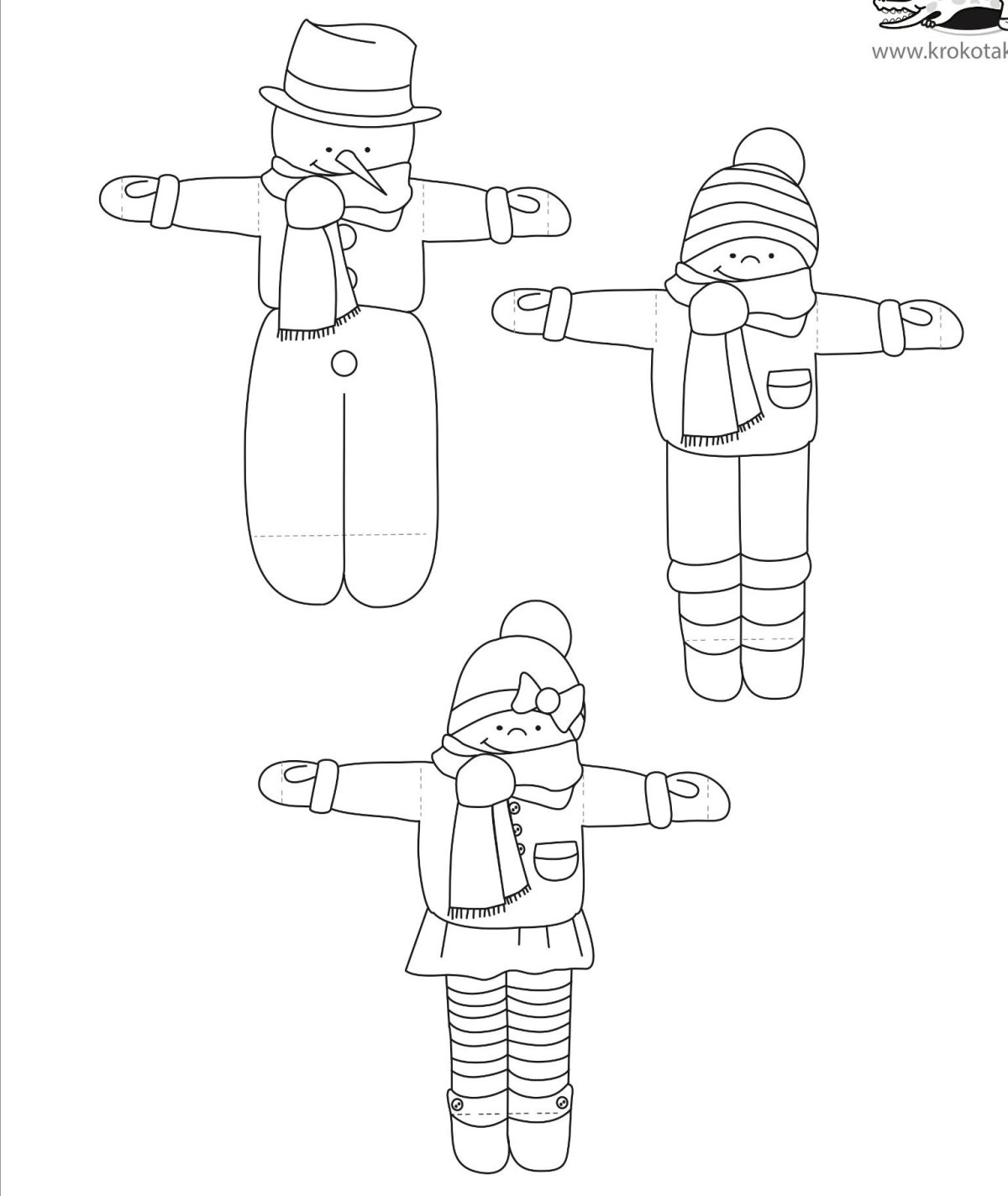 Аппликация на тему зимний спорт