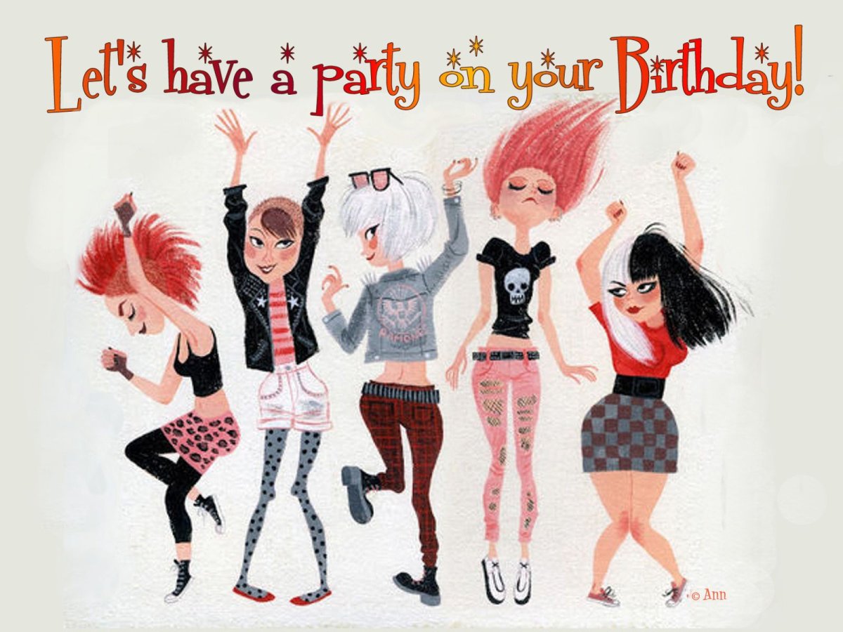 Открытка вечеринка