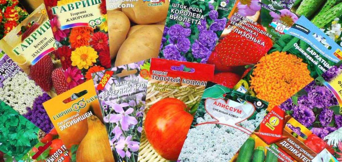 Семена овощей и цветов