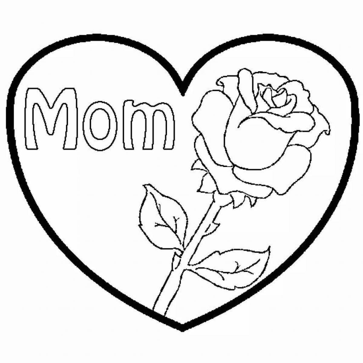 Распечатать про маму. Рисунок ко Дню матери. Рисунок для мамы. Рисунок маме не сложный. Рисунок маме на день рождения.