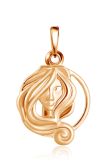 Кулон знак зодиака дева золото для женщин