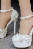 Туфли свадебные женские на высоком каблуке