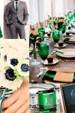 Свадьба в темно зеленом стиле