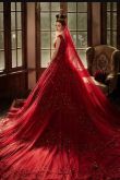Красные пышные свадебные платья