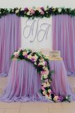 Фиолетовое оформление свадьбы