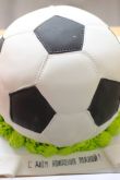 Торт в виде футбольного мяча без мастики