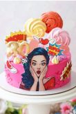 Сахарная картинка на торт с днем рождения
