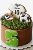Оформление торта в футбольной тематике
