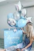 Коробка с шарами на день рождения девочке