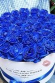С днем рождения синие розы