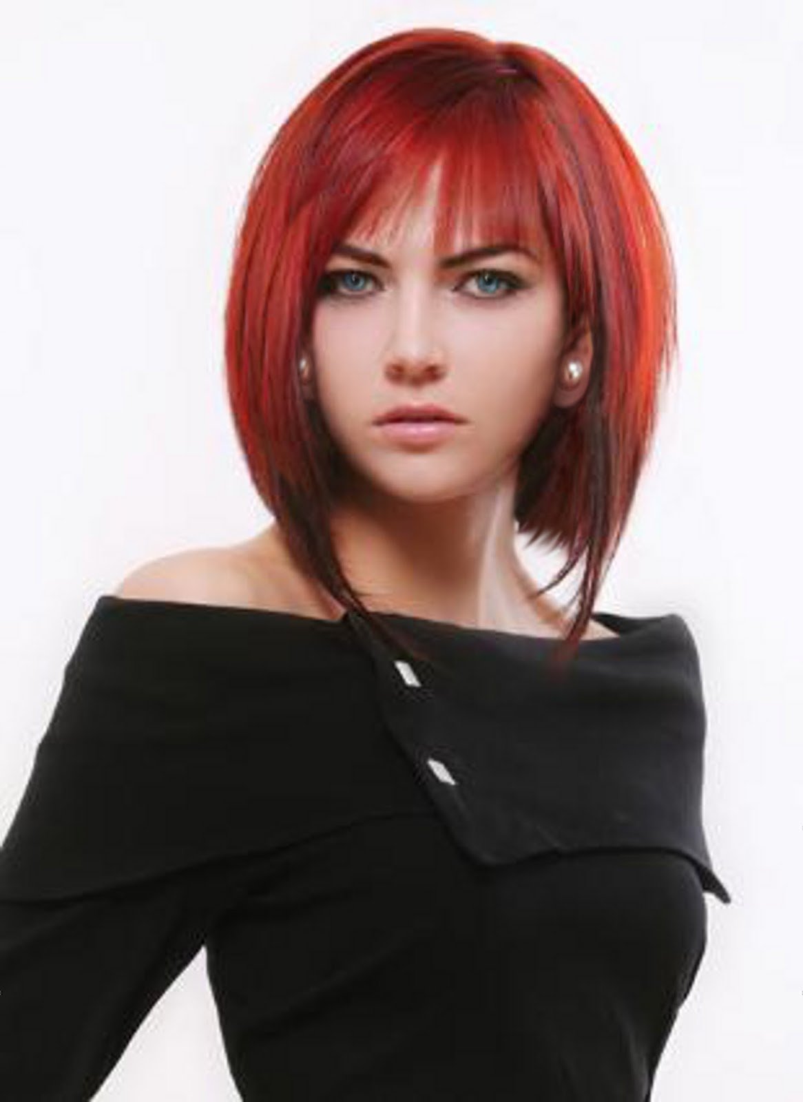 Каре темно русые волосы