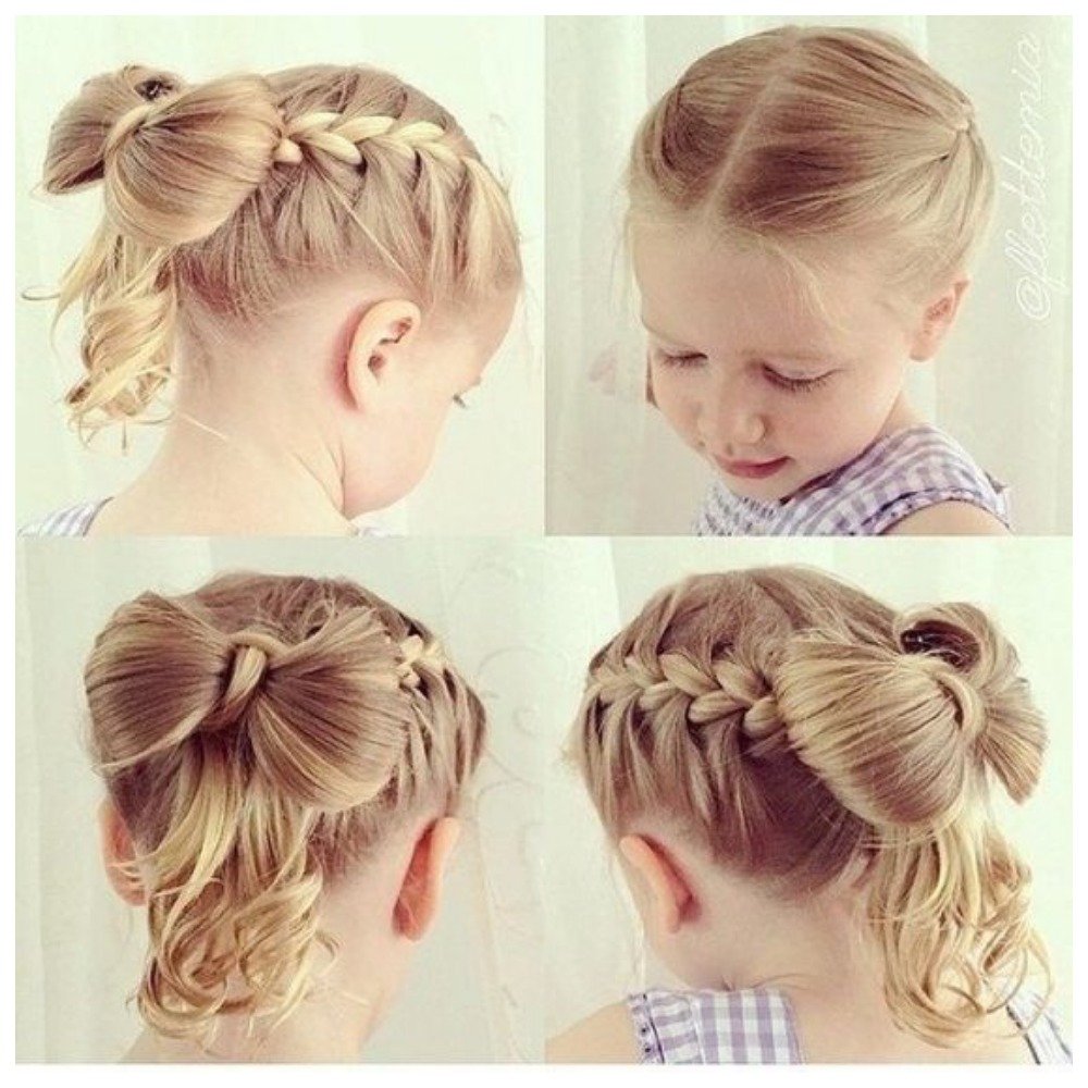 Простые нарядные прически для девочек