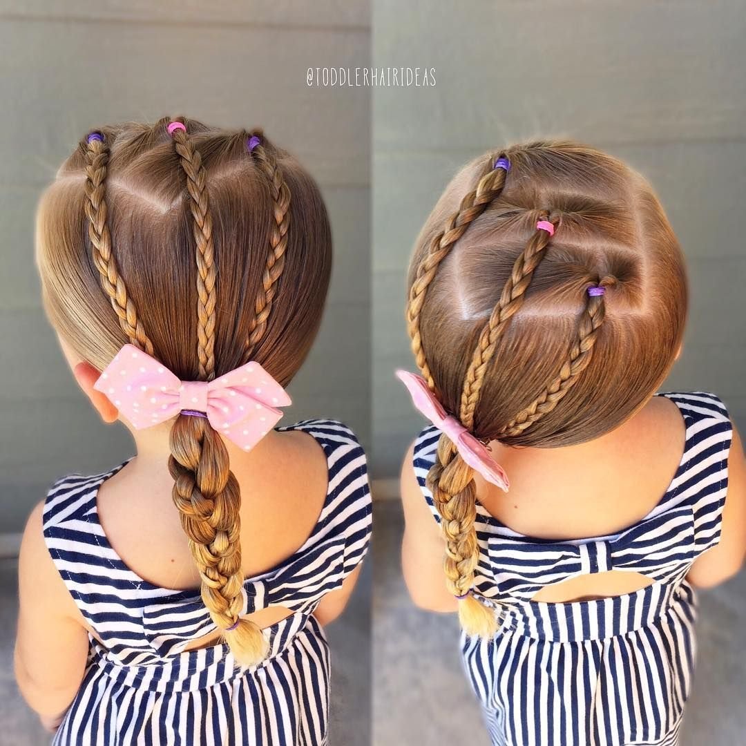 Причёски в садик на каждый день