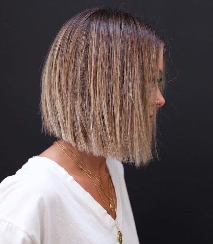 Стрижка полукругом на длинные волосы