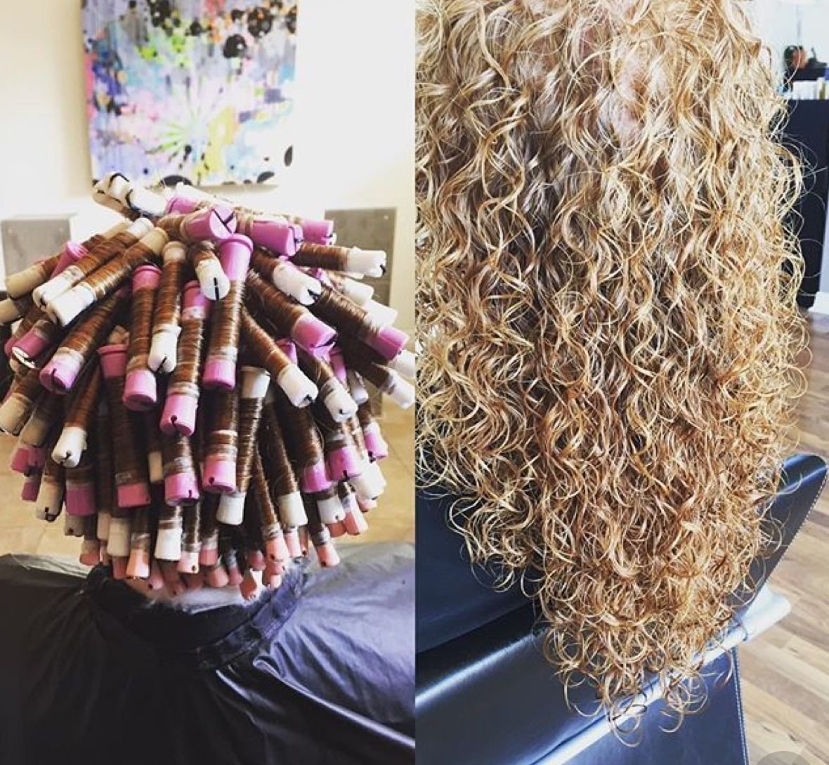 Вертикальная накрутка хим завивки