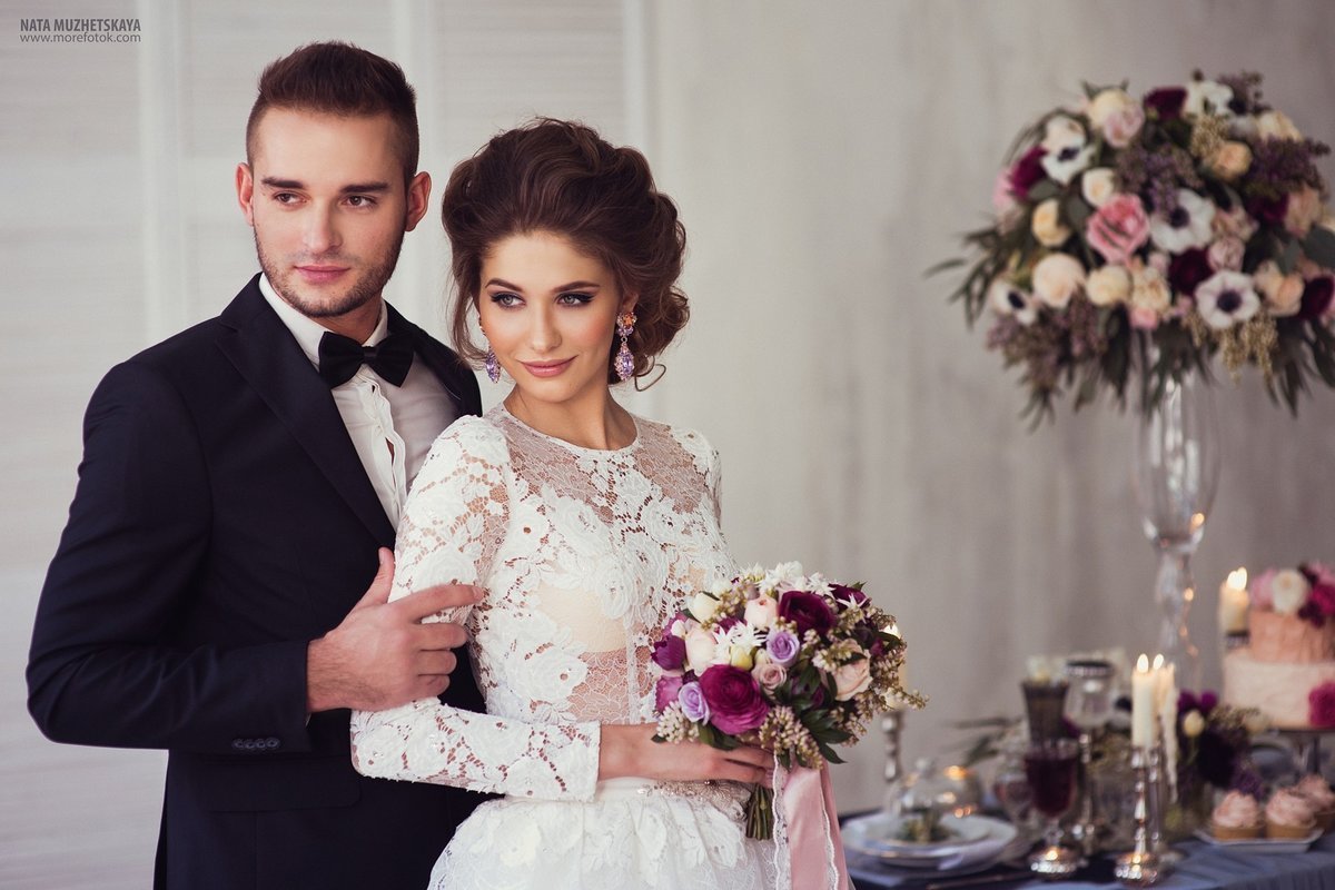 Свадебная фотосессия в студии