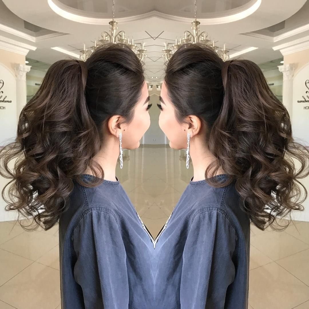 Прическа для подружки невесты на длинные волосы