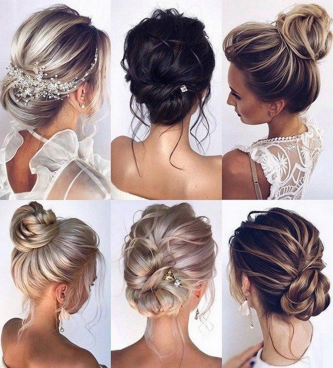 Причёска пучок на средние волосы на свадьбу