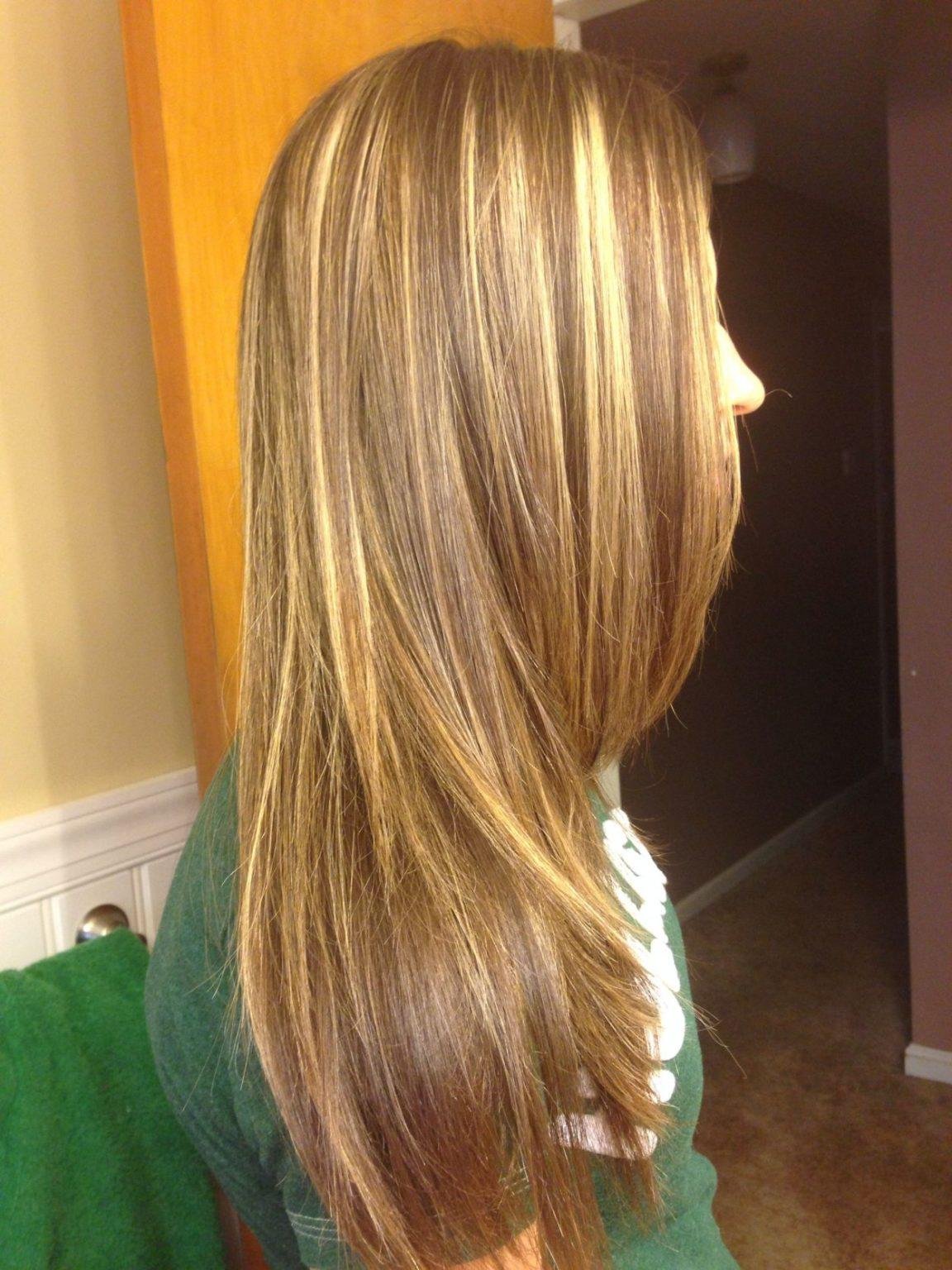 Желтое мелирование