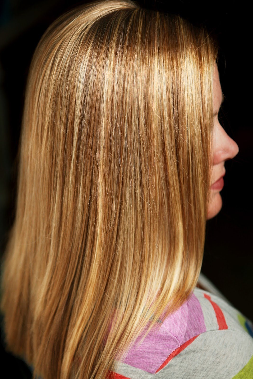 Золотистый с мелированием