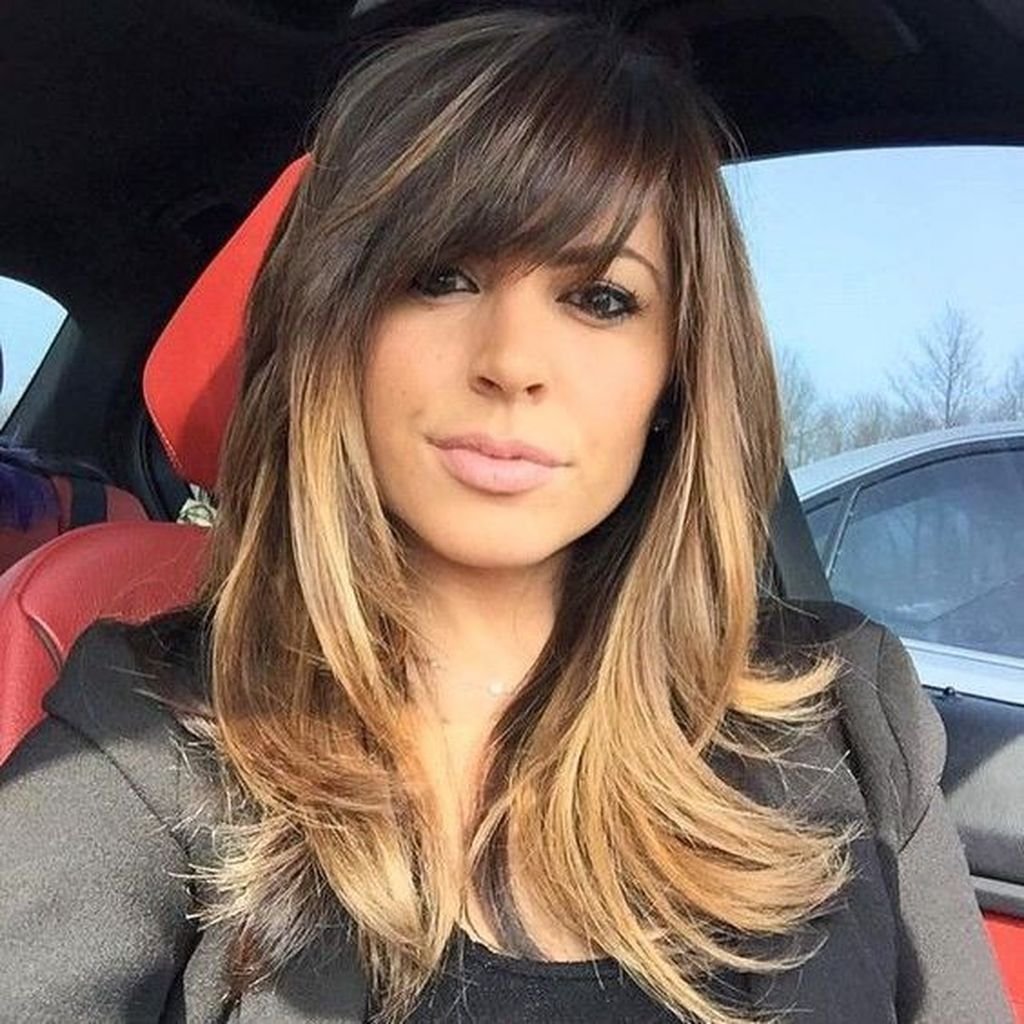 Окрашивание балаяж на Каскад средней длины