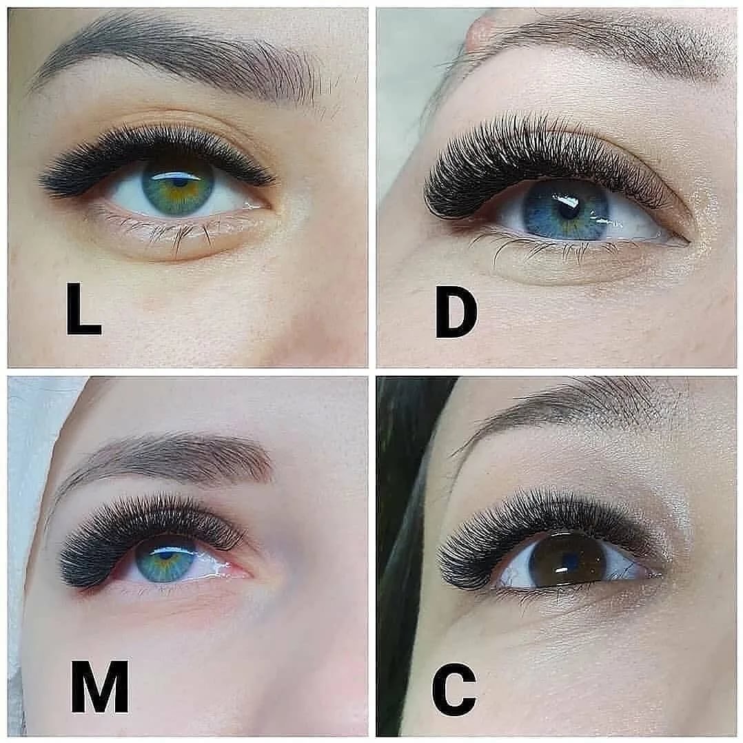 Ресницы 2д изгиб м