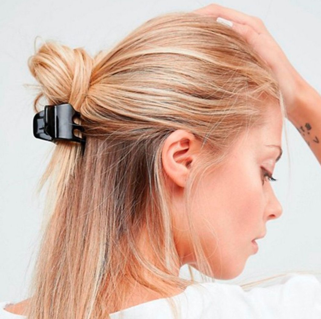 Причёски с крабиком на длинные волосы