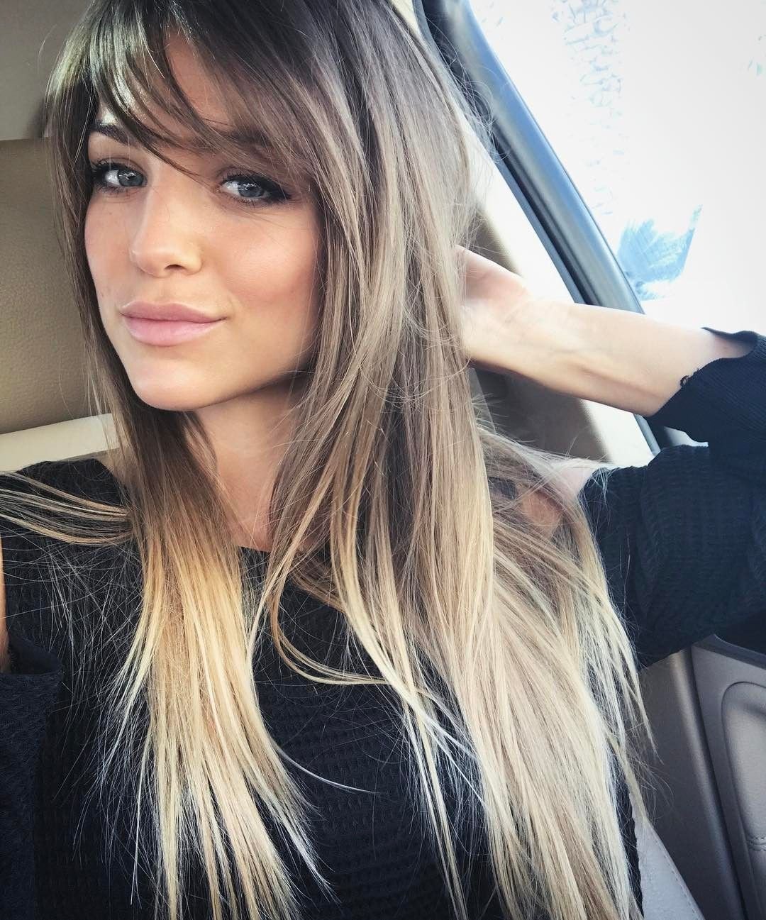 Крашеная челка