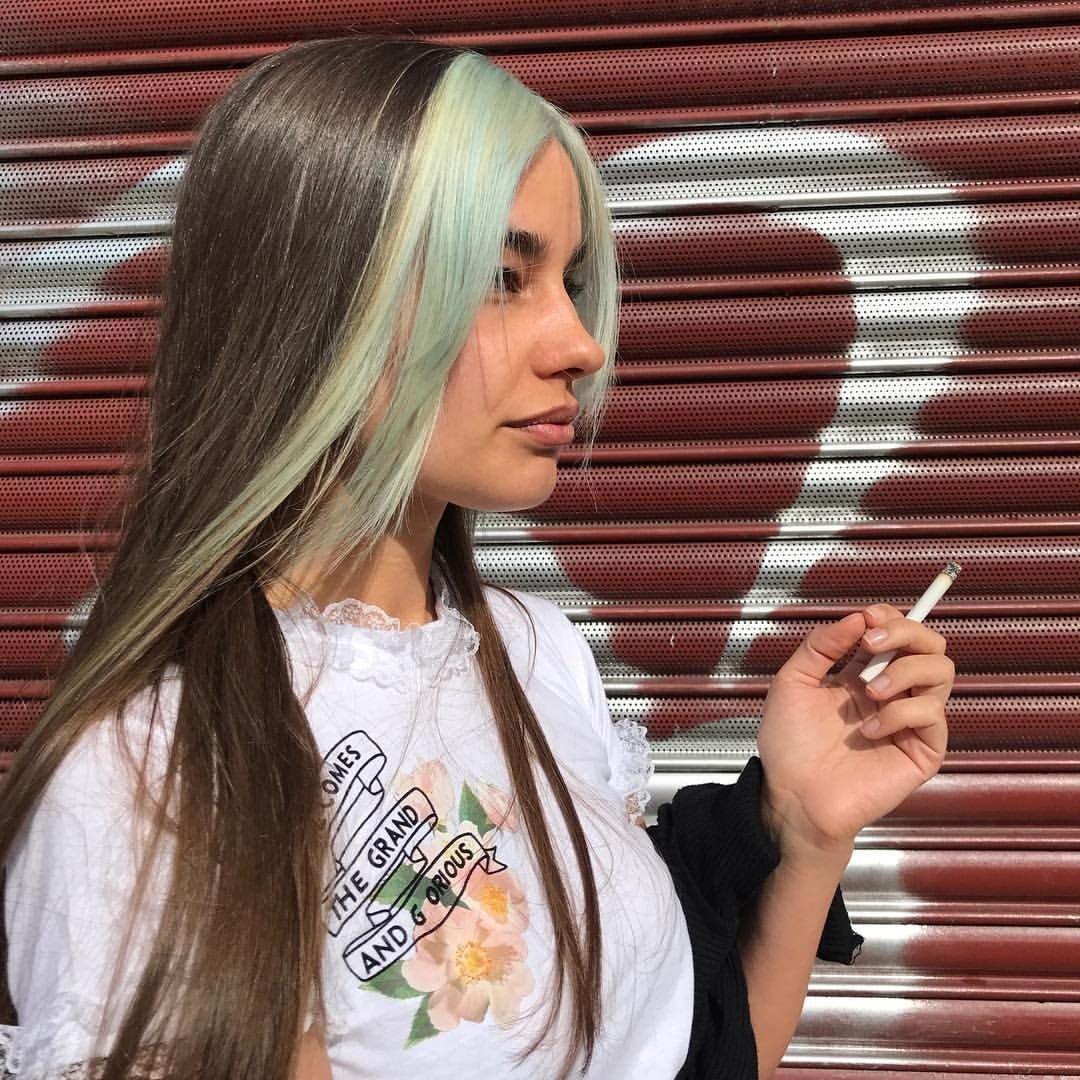 Мелирование с челкой