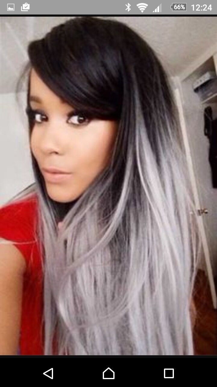 Осветленные пряди на челке